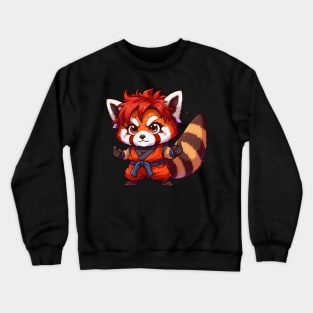 Red panda cosplay Crewneck Sweatshirt